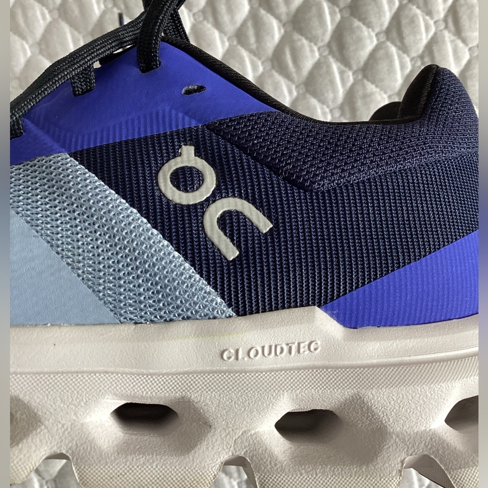 On Cloud Chambray/Midnight Running Trainer Sneakers 9W - Picture 12 of 13
